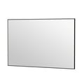 thumbnail image 4 of 55 in. W. x 36 in. H Rectangle Aluminum Alloy Framed Wall Mounted Bathroom Vanity Accent Mirror in Black, 4 of 15