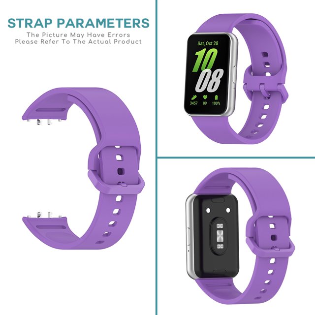 Correa Recambio Correa Silicona Ehuebsd para Samsung Galaxy Fit 3 2024 Morada