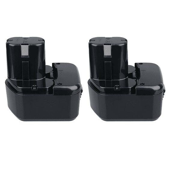 2 Packs 12V 4800mAh Replacement Ni-MH Battery Compatible with Hitachi EB1212S EB1214L Eb1220bl Eb1220hl Eb1220hs Eb1220rs Eb1222hl Eb1226hl Eb1230hl