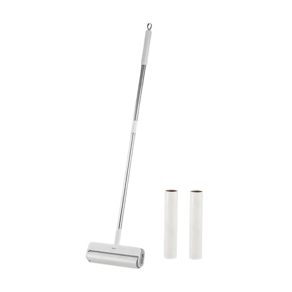 lingqin Grand Rouleau Anti-Peluches Extensible Manche Long 2 Recharges Vadrouille Enlève-Peluches pour Vêtements