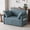 Blue, variant on BedLuxury 51" Foldable Loveseat  Sofa Bed, Futon with Storage Pocket ,Mordern Sleeper Couch for Small Space,Green
