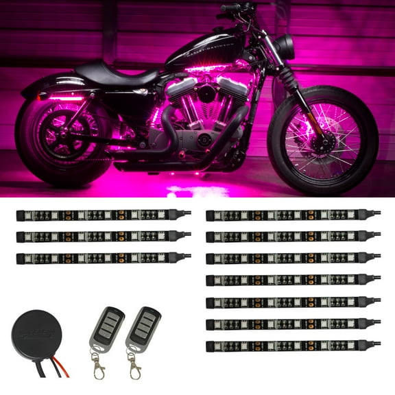 LEDGlow 10pc Advanced Pink SMD LED Mini Motorcycle Light Kit