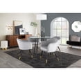 thumbnail image 6 of LumiSource Cream Plush Fabric Marla Nesting Ottoman Set, 6 of 10