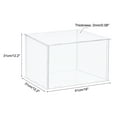 thumbnail image 2 of Unique Bargains Clear Display Case, Acrylic Box Assemble Dustproof Box Showcase, 40x30x30cm for Collectibles, Crafts, 2 of 6
