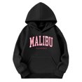 thumbnail image 3 of mgoYE Girl's Cute Graphic Crewneck Sweatshirt Long Sleeve Drop Shoulder Pullover Shirt Tops(Black,7-8 Years), 3 of 9