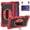 Red, variant on Case for Samsung Galaxy Tab S7 / S8 / S9 / S9 FE 5G / S10 FE / S10 Lite 11 Inch, Heavy Duty Shockproof Cover with 360° Rotating Stand, Hand Strap & Shoulder Strap, with side pen slot,Black/Red