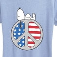 thumbnail image 2 of Peanuts - Snoopy Chill Peace Flag Short Sleeve Graphic T-Shirt, 2 of 5