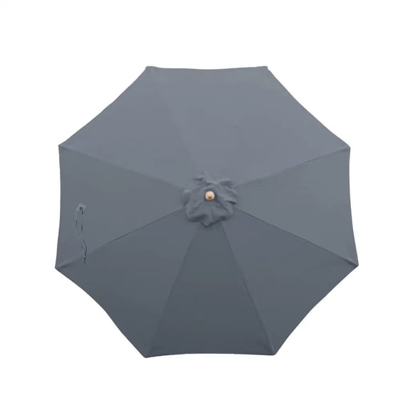 Covered Living 9ft Umbrella Replacement Canopy 8 Ribs in Grey (Canopy Only)