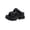 Black, variant on Anuirheih Slip on Sandals Women,Women's Fashion Round-toe Solid Color Slippers Thick Bottom Buckle Casual Slippers(Black)