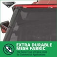 thumbnail image 3 of Sombrilla de malla con tapa MasterTop para Jeep Wrangler YJ 87-95, color negro, 3 of 6