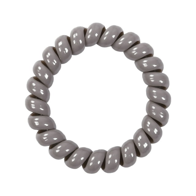 Diconna Women Girls Spiral Hair Ties, Solid Color Elastic Traceless Hair Rings