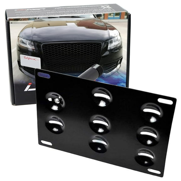 No Drill Front Bumper Tow Hook License Plate Mounting Bracket Adapter Kit For Audi A4 A5 A7 S4 S5 S7 RS5 RS7 etc