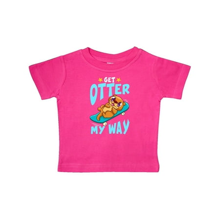 

Inktastic Otter Cute Kids Skateboarding Gift Baby Boy or Baby Girl T-Shirt