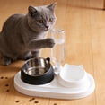 thumbnail image 2 of Twfbrm Pet Supplies Cats Bowl Two In One Drinking Water Dog Water Bowl Rice Bowl Pet Bowl Drinking Water Feeding All One Suitable For Dogs and Cats To Live and Drink Water for Cats Dogs, 2 of 6