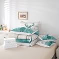 thumbnail image 5 of YST Antler Comforter Set, Rustic Bedding Set, 7-Piece, Elk Deer Silhouette, Queen, 5 of 5