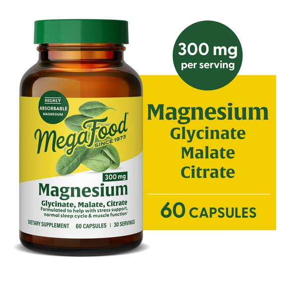 MegaFood Magnesium 300 Capsules 60CT