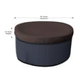 thumbnail image 2 of Covers & all Round Hot Tub Cover, 12 Oz Waterproof UV & Weather Resistant Outdoor Spa Jacuzzi Bath tub Protector with Elastic (80" Diameter x 14" H, Coffee), 2 of 7