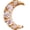 Moon - Gold Tone, variant on Huggie Hoop Earrings - Small Gold CZ Crescent Moon Charm Dangles