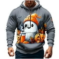 thumbnail image 2 of Makaor Mens Graphic Hoodies Zip up Big and Tall Pullover with Zip Pockets Long Sleeve Sweatshirt Casual Winter Clothes, 2 of 5