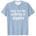 thumbnail image 3 of Razzly Men T Shirts Funny Print Graphic Tee Comfortable Short Sleeve Casual Summer Top for Daily Wear Outdoor Activities(Light Blue,2XL), 3 of 6