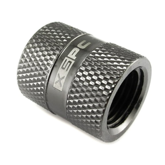 XSPC G1/4" Female to Female Rotary Fitting, Black Chrome