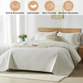 thumbnail image 2 of Davulos Full/Queen Quilt Bedding Set White 3 Pieces Lightweight Soft Modern Geometric Bedspreads, Coverlet Set Quilts for Queen Bed (1 Quilt and 2 Pillow Shams), 2 of 10