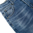 thumbnail image 5 of KIDSCOOL SPACE Little Boys Jeans,Elastic Band Inside Ripped Slim Fit Denim Pants,Light Blue,6-7 Years, 5 of 6