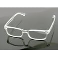 thumbnail image 3 of 2 Pairs Casual Fashion Rectangular Reading Glasses - Stylish Simple Readers Magnification +2.50, 3 of 4