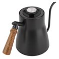 thumbnail image 4 of Fdit Bouilloire à Café en Acier Inoxydable, 850ml Goutte à Goutte sur Bouilloire à Café Col de Cygne avec Poignée en Bois, Goutte à Goutte sur Bouilloire à Café, 4 of 7