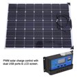 thumbnail image 4 of Panel solar flexible, control de carga pwm con puertos usb duales y pantalla lcd, resistencia al clima, paneles de 152w para bota de autocaravana, Batería del automóvil, 4 of 7