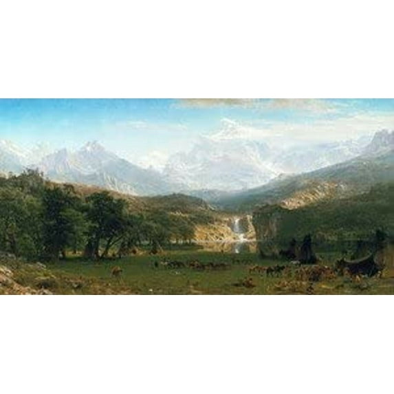 Albert Bierstadt - The Rocky Mountains Lander's Peak CANVAS or PRINT WALL ART