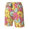 thumbnail image 5 of Naloa Donut and Blue Men's Beach Shorts, Surfing shorts, Swim trunks, Quick Dry Swim Trunks for Surfing Beach Fun - X-Large, 5 of 9