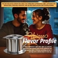 thumbnail image 5 of Birdee Vietnamese Coffee Dripper - Make up to 8 oz Cup, Stainless Steel, Small Phin Filter, Durable, Dishwasher Safe, Home Use, Travel, Camping, Gift Sets, 5 of 7