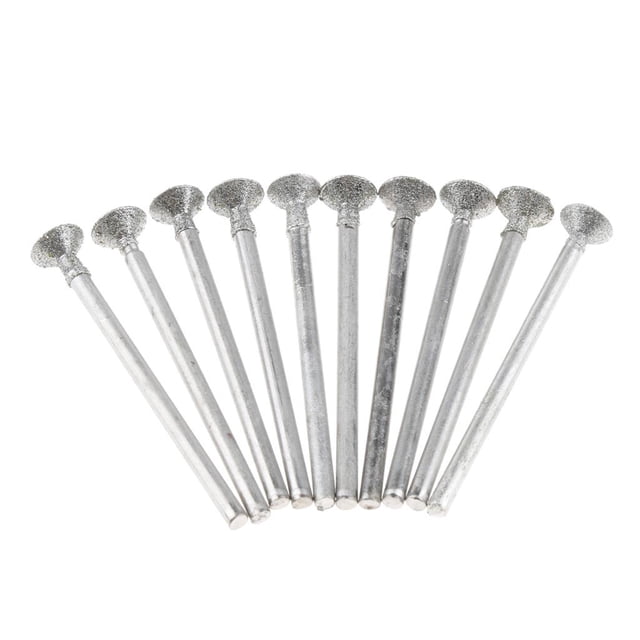 10 Brocas de grabado de diamante profesional tipo disco fino Zulema 6 mm Brocas de grabado de diamantes Bits