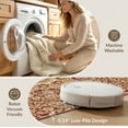 thumbnail image 5 of ODIKA 9'x12' Washable Area Rug Bedside Shaped Way Motif Curling Botanical Vintage Hallways Entry for Great Room, Indoor Concept, Large Living Low Pile, Flatwoven, 5 of 7