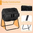 thumbnail image 5 of PayLessHere 43 Gallon Dual Chamber Tumbling Composting Bin with Sliding Doors,Black Door, 5 of 7