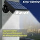 thumbnail image 2 of Potente luz solar con sensor de movimiento para exteriores, resistente al agua, para jardín, camino, calle, luz LED de pared (carcasa blanca, luz blanca), 2 of 5