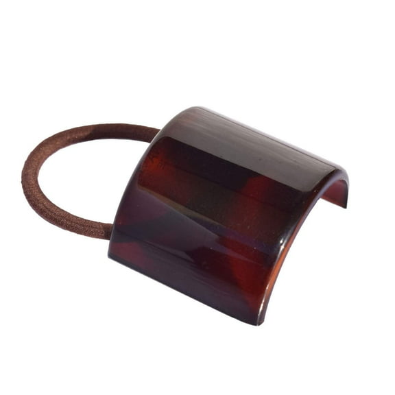 Parcelona France Canopy Celluloid Shell Pony Ponytail Hair Elastic Tie