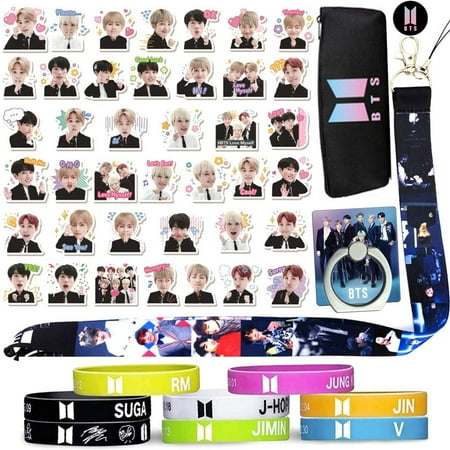 BTS Pencil Box Set 3D Cartoon Sticker Bangtan Boys Merchandise Lanyard Bracelet (BTS Army Pencil Bag) | Walmart Canada BTS Pencil Box Set 3D Cartoon Sticker Bangtan Boys Merchandise Lanyard Bracelet (BTS Army Pencil Bag) | Walmart Canada