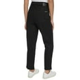 thumbnail image 3 of Calvin Klein Women High Rise Straight Leg Jean (US, Numeric, 8, Regular, Regular, Black Jet), 3 of 5