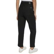 Calvin Klein Women High Rise Straight Leg Jean (US, Numeric, 10, Regular, Regular, Black Jet)
