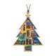 thumbnail image 1 of pstuiky Adorno de madera para árbol de Navidad con forma de libro - Regalo de libro para árbol de Navidad, 1 of 3