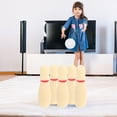 thumbnail image 3 of HEATSHAKING 1Set Bowling Game Set in Beige Plastic for Indoor Outdoor Use with Motor Skill Development, 3 of 8