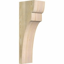 6"W x 8"D x 24"H Yorktown Rough Sawn Corbel, Douglas Fir
