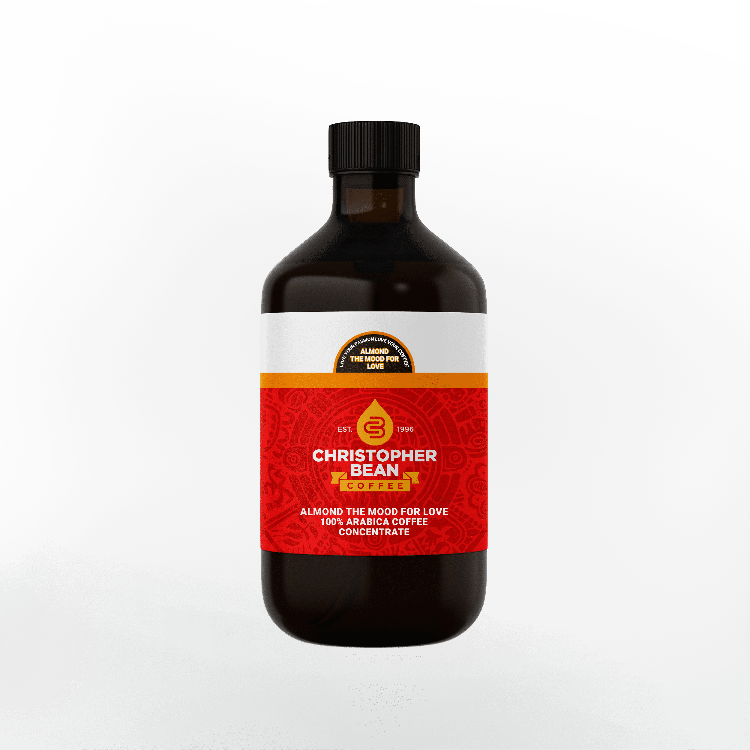 Almond The Mood For Love Cold Brew, Iced Coffee, Hot Coffee Christopher Bean Liquid Java (16 Ounce Bottle) Makes 48-62 Cups