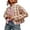 Pink, variant on Gupgi Women Cropped Quilted Jackets Floral Print Open Front Lightweight Puffer Jacket Padded Quilted Coat