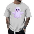thumbnail image 1 of Blusas y camisas de manga corta y cuello redondo para hombre. Blusas/camisetas de manga corta con cuello redondo y estampado de Halloween para hombre. Blusa para hombre., 1 of 4