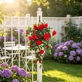thumbnail image 1 of Flores colgantes de cesta de rosas artificiales para decoración tanto en exteriores como en interiores con enredaderas artificiales Arreglo floral de seda sin mantenimiento, 1 of 6