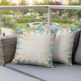 thumbnail image 3 of Outdoor Pillow Covers 26x26 Set of 2, Beige Coastal Waterproof Patio Throw Pillow Covers for Couch Sofa Chair, Summer Nautical Beach Coral Starfish Decorative Pillowcases for Throw Pillows, 3 of 9