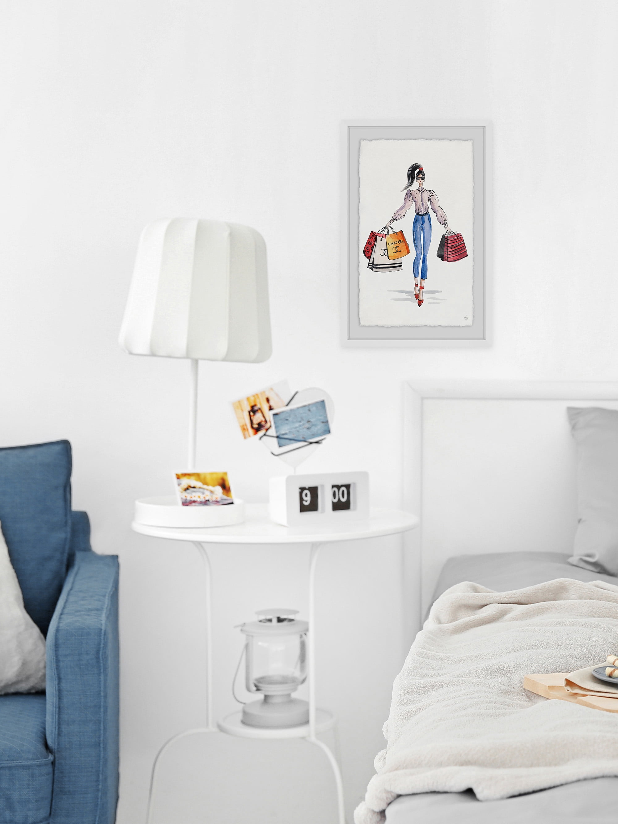 The Shopaholic Framed Painting Print